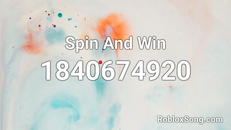 Spin And Win Roblox ID