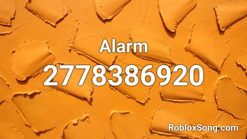 Alarm Roblox ID