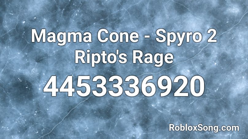 Magma Cone - Spyro 2 Ripto's Rage Roblox ID
