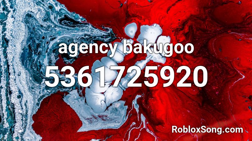 agency bakugoo Roblox ID