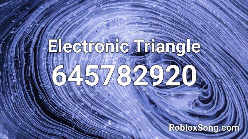 Electronic Triangle Roblox ID