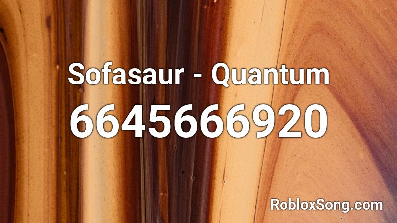 Sofasaur - Quantum Roblox ID