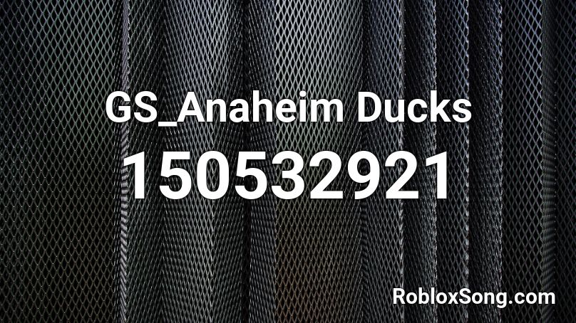GS_Anaheim Ducks Roblox ID