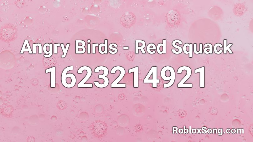 Red Squack Roblox ID