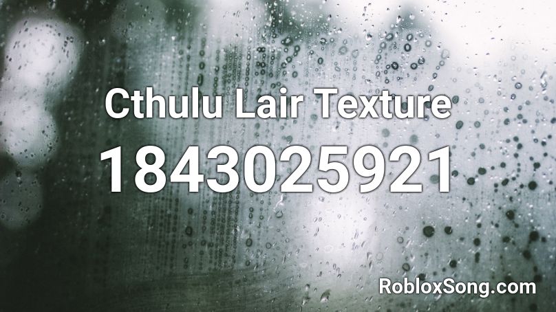Cthulu Lair Texture Roblox ID