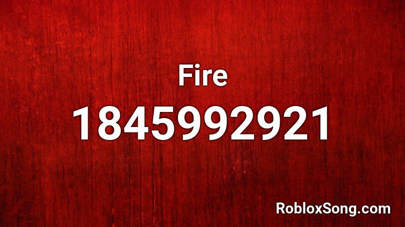 Fire Roblox ID