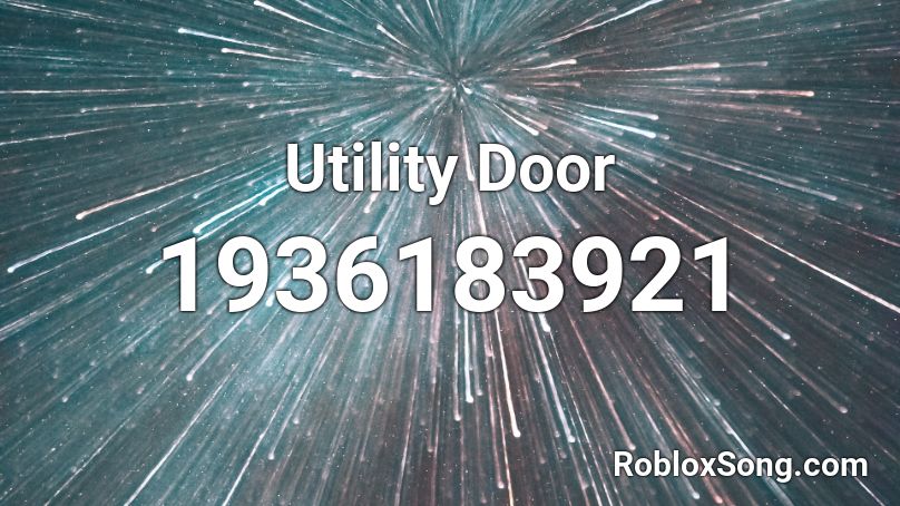 Utility Door Roblox ID