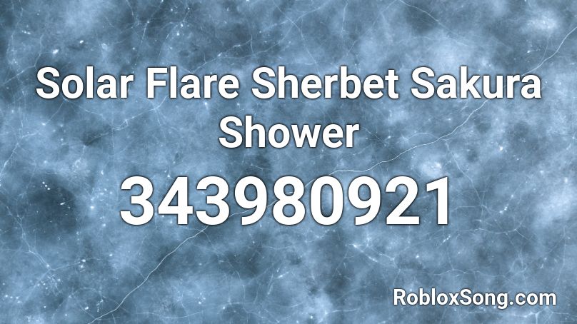 Solar Flare Sherbet Sakura Shower Roblox ID