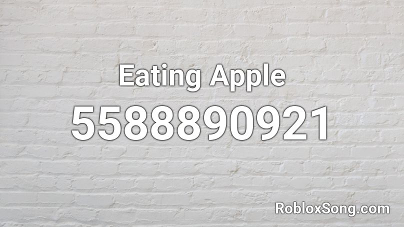 Eating Apple Roblox ID