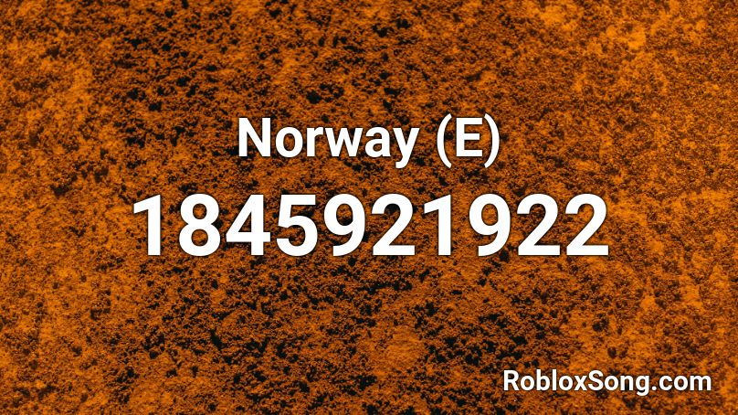 Norway (E) Roblox ID