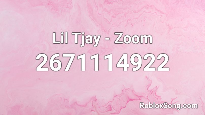 Lil Tjay - Zoom Roblox ID