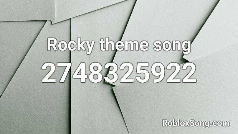 Rocky Theme Song Roblox Id Roblox Music Codes - rockies theme song roblox code