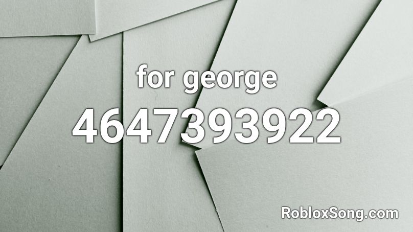 for george Roblox ID