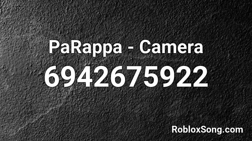 PaRappa - Camera Roblox ID
