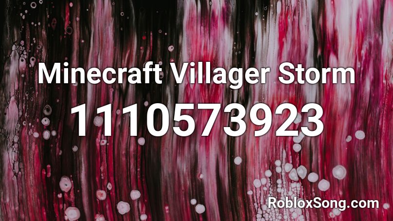 Minecraft Villager Storm  Roblox ID