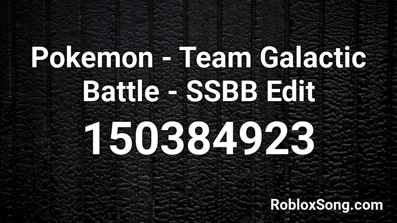 Pokemon - Team Galactic Battle - SSBB Edit Roblox ID