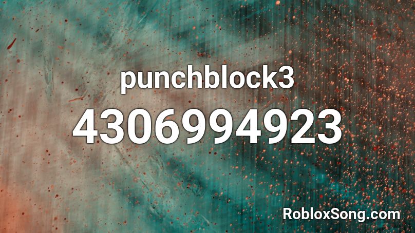 punchblock3 Roblox ID