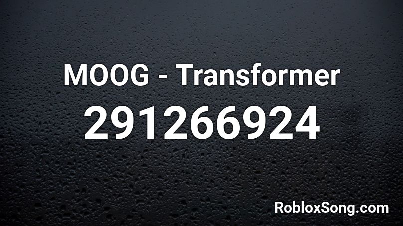MOOG - Transformer Roblox ID