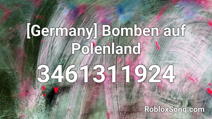 [Germany] Bomben auf Polenland Roblox ID