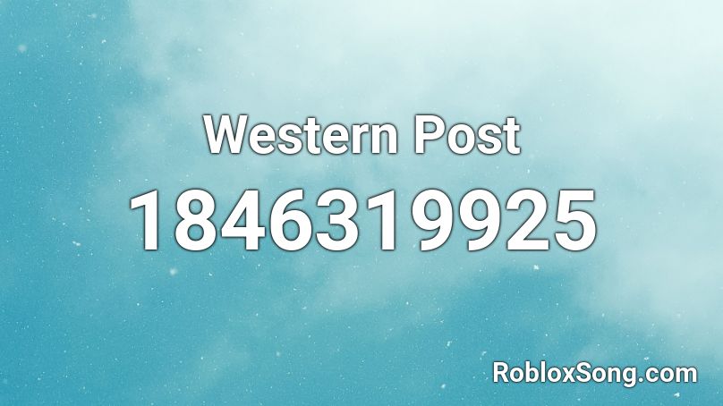 Western Post Roblox ID