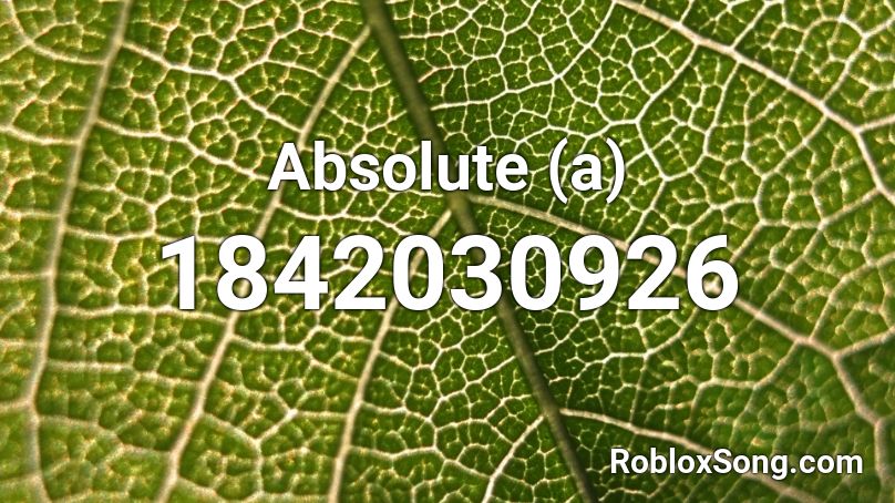 Absolute (a) Roblox ID