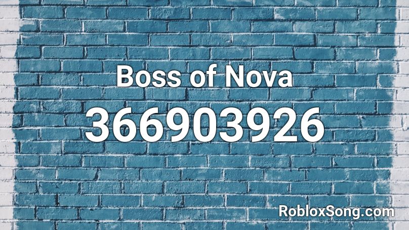 Boss of Nova Roblox ID