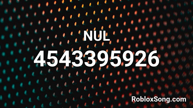 NUL Roblox ID