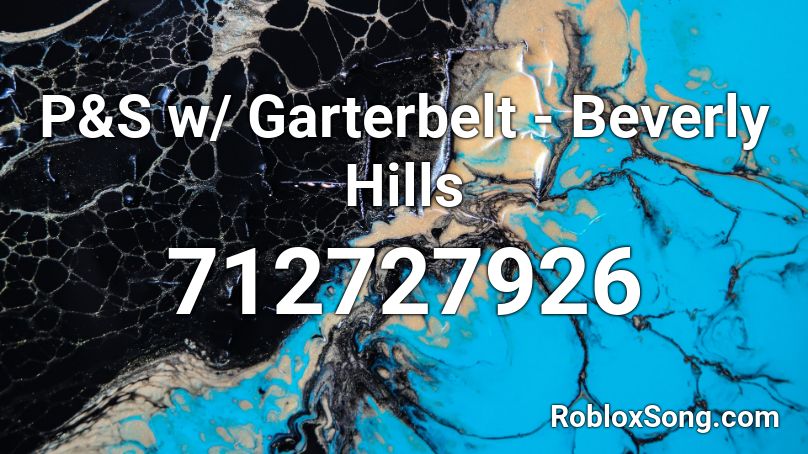 P&S w/ Garterbelt - Beverly Hills Roblox ID