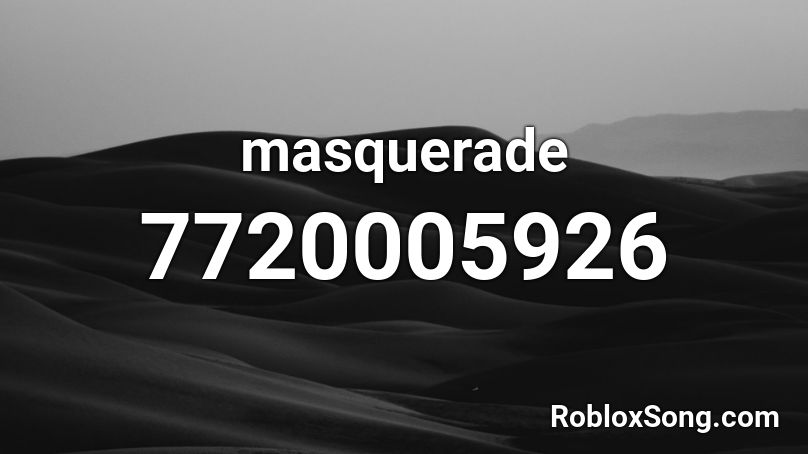 masquerade Roblox ID