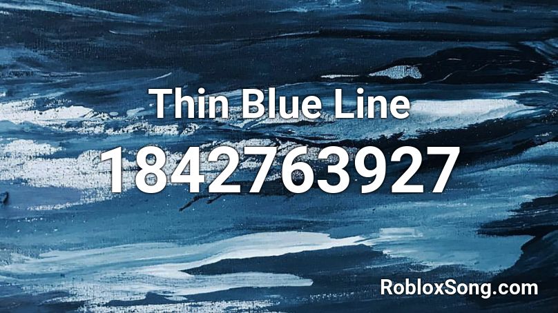 Thin Blue Line Roblox ID