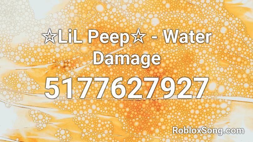 ☆LiL Peep☆ - Water Damage Roblox ID