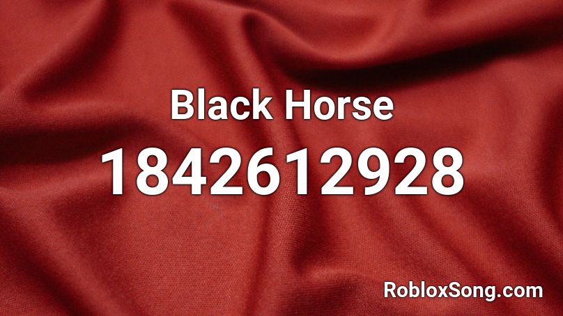 Black Horse Roblox ID