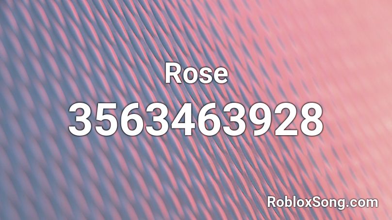 Rose Roblox ID