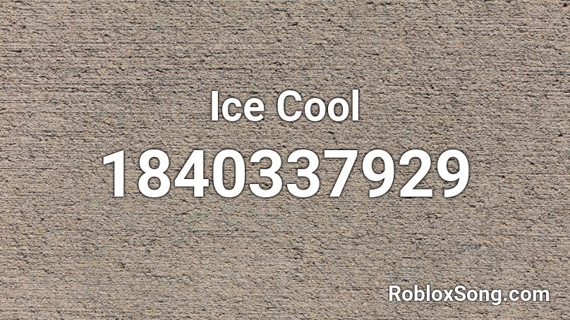 Ice Cool Roblox ID