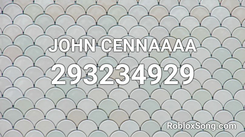 JOHN CENNAAAA Roblox ID