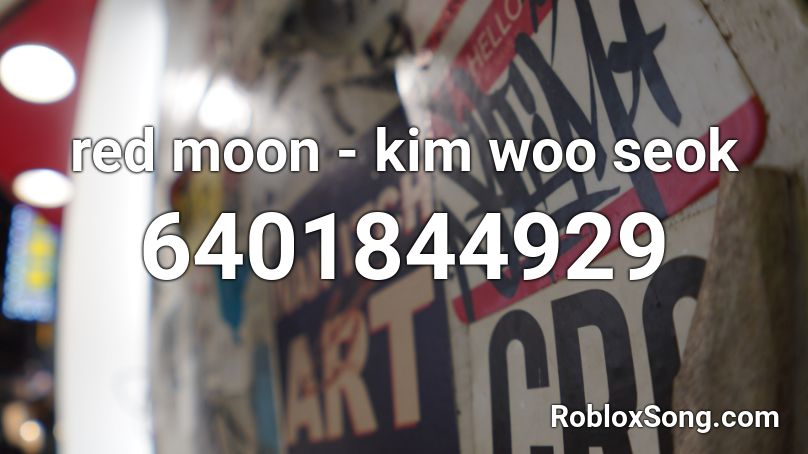 red moon - kim woo seok Roblox ID