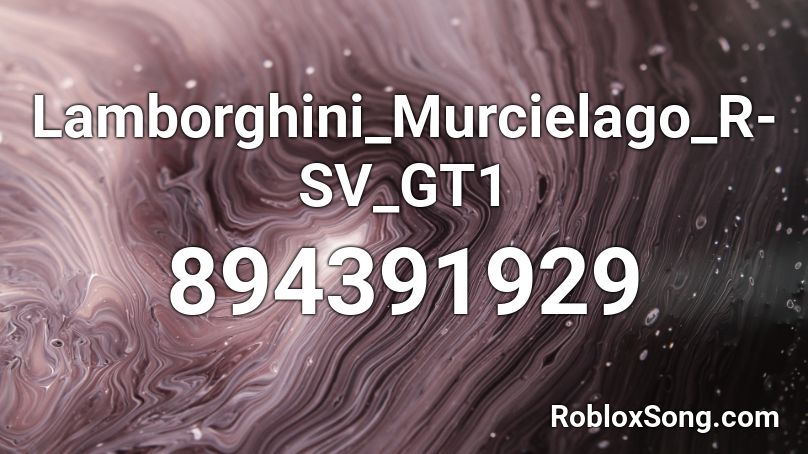Lamborghini_Murcielago_R-SV_GT1 Roblox ID