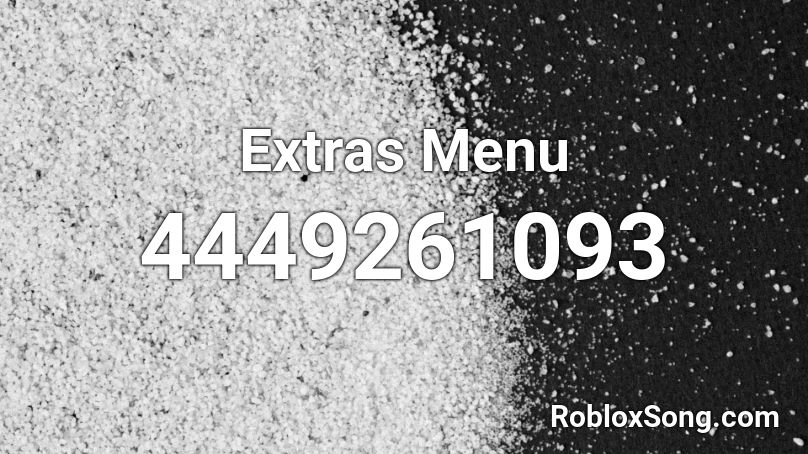 Extras Menu Roblox ID