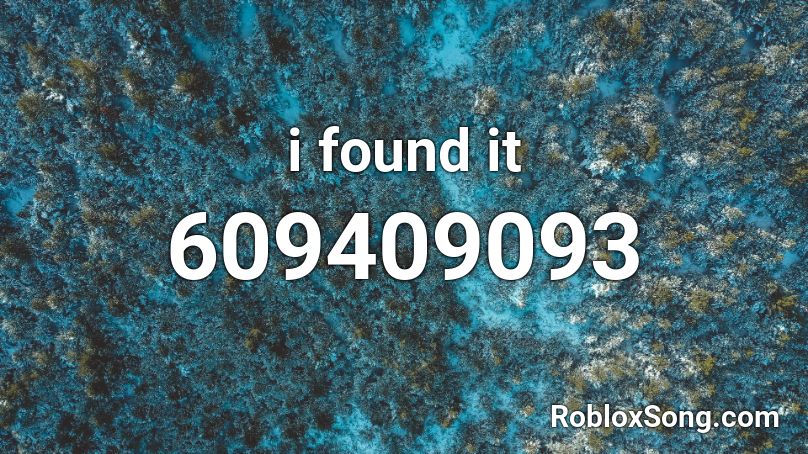 i found it Roblox ID