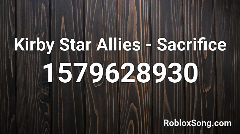 Kirby Star Allies - Sacrifice Roblox ID