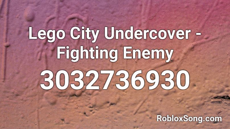 Lego City Undercover - Fighting Enemy Roblox ID