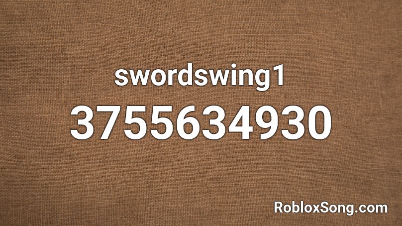 swordswing1 Roblox ID