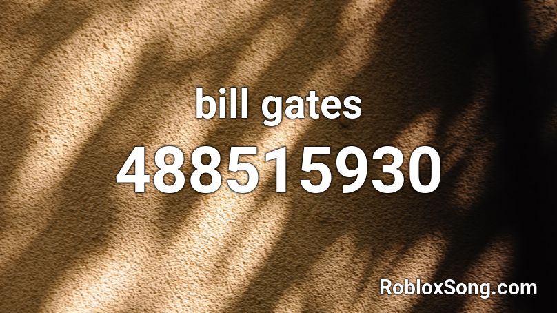 bill gates Roblox ID