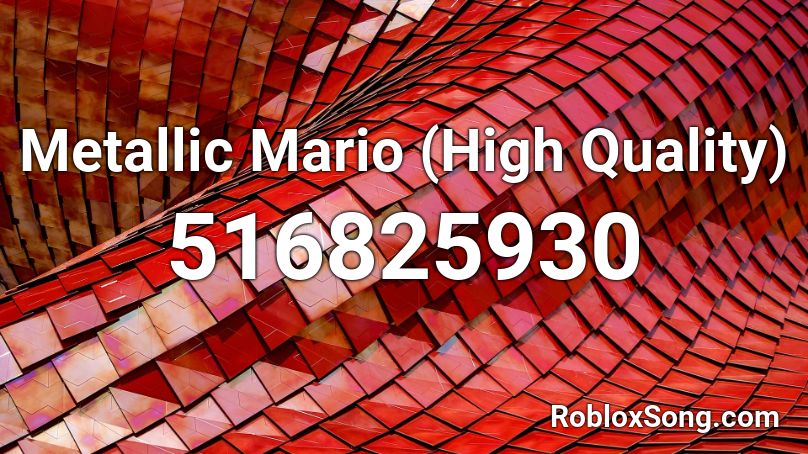 Metallic Mario (High Quality) Roblox ID