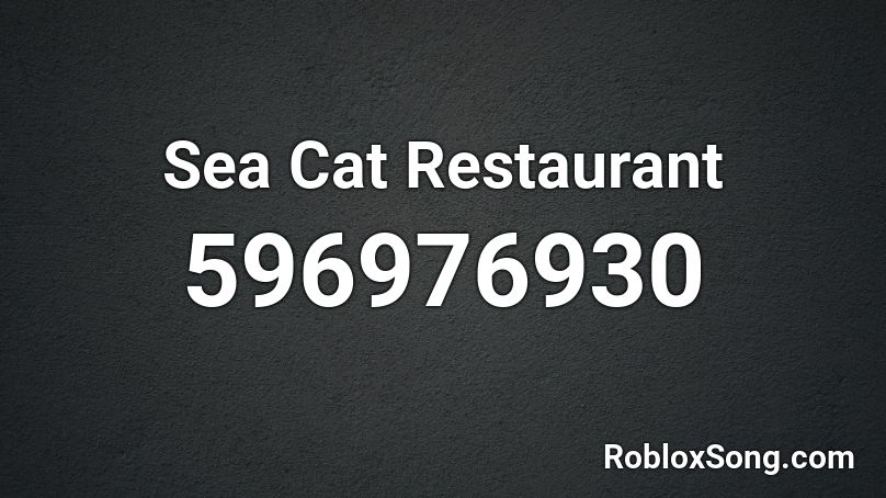 Sea Cat Restaurant Roblox ID