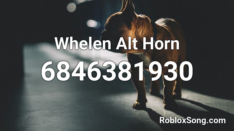 Whelen Alt Horn Roblox ID