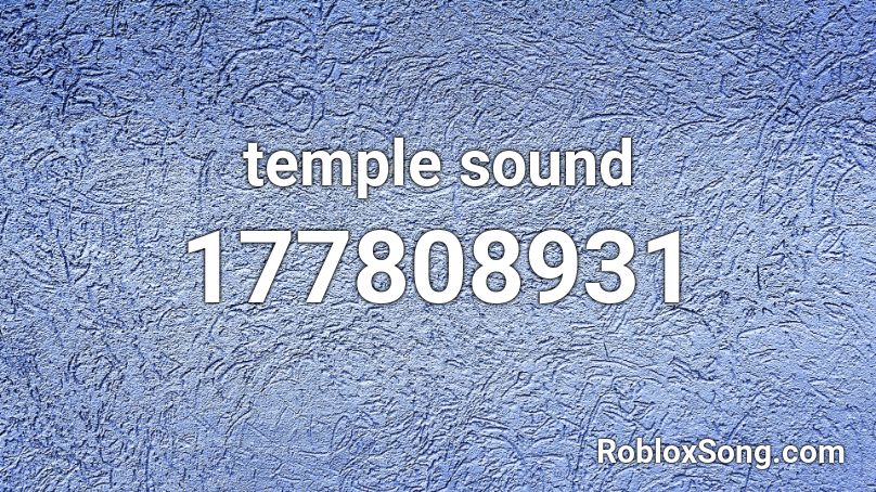 temple sound Roblox ID