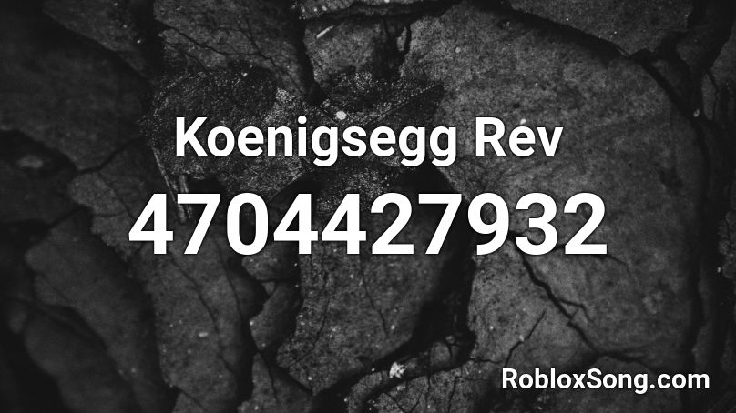 Koenigsegg Rev Roblox ID