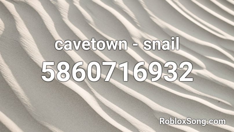 cavetown - snail Roblox ID