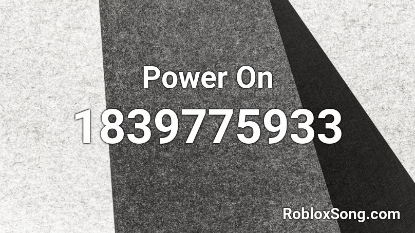 Power On Roblox ID